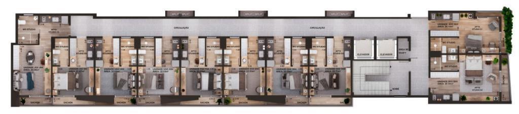 Apartamento à venda com 1 quarto, 29m² - Foto 17