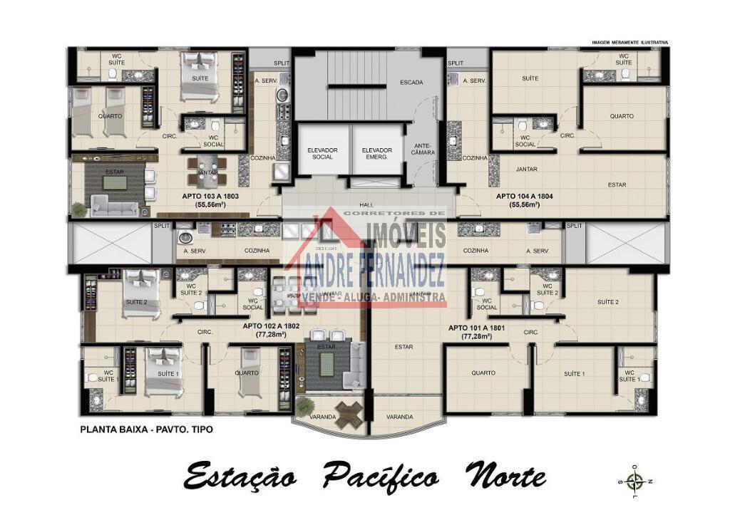 Apartamento à venda com 3 quartos, 1 suíte, 1 vaga e 78m² no Casa Caiada, Olinda (PE) — foto 6 de 10