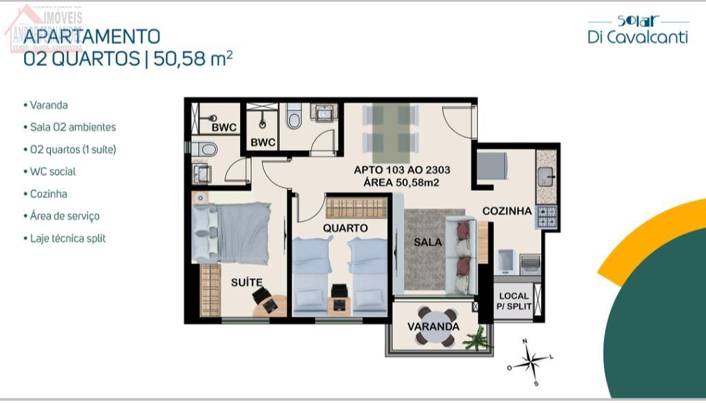 Apartamento à venda com 3 quartos, 1 suíte, 1 vaga e 64m² no Madalena, Recife (PE) — foto 10 de 27