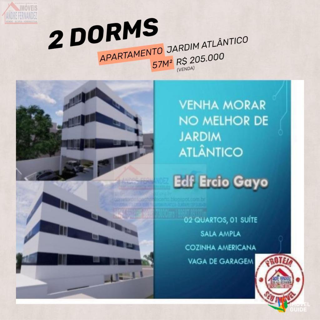 2QTOS SUITE EDF ERCIO GAYOÁREA NOBRE DE JARDIM ATLÂNTICO APTO A VENDA 57M² ÚLTIMAS UNIDADES 190mil
