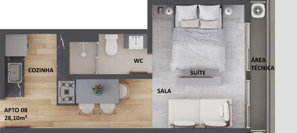 Apartamento à venda com 2 quartos, 50m² - Foto 10