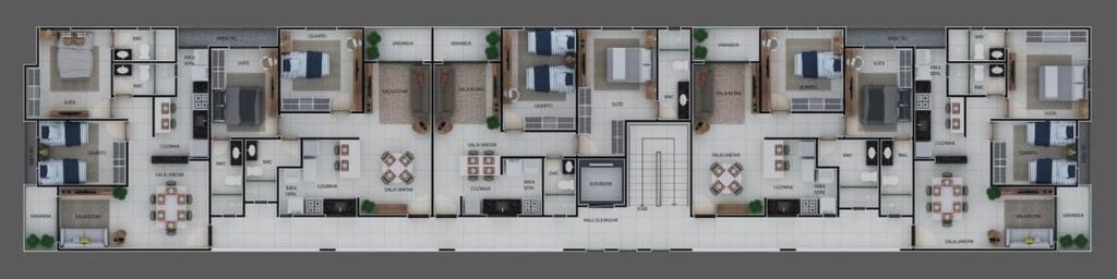 Apartamento à venda com 2 quartos, 65m² - Foto 3